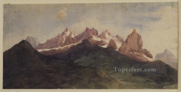 El simbolista del paisaje alpino George Frederic Watts Pinturas al óleo